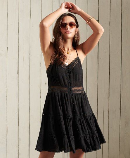 Women's Alana Cami Dress Black - Size: 16