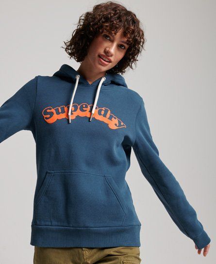 Women's Cooper Classic Hoodie Navy / Skate Blue - Size: 10