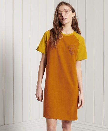 Women's Boho T-shirt Dress Orange / Pumpkin Spice - Size: 8