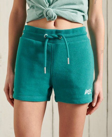 Women's Orange Label Classic Jersey Shorts Green / Ocean Green Marl - Size: 8