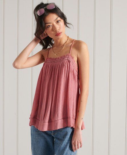 Women's Alana Cami Top Pink / Dusty Rose - Size: 16
