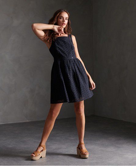 Women's Blaire Broderie Dress Navy / Eclipse Navy - Size: 8