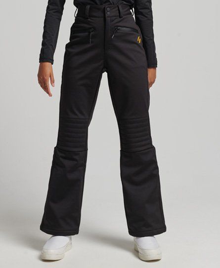 Women's Sport Ski Softshell Slim Pants Black - Size: 10