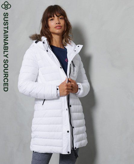 Women's Super Fuji Jacket White - Size: 16