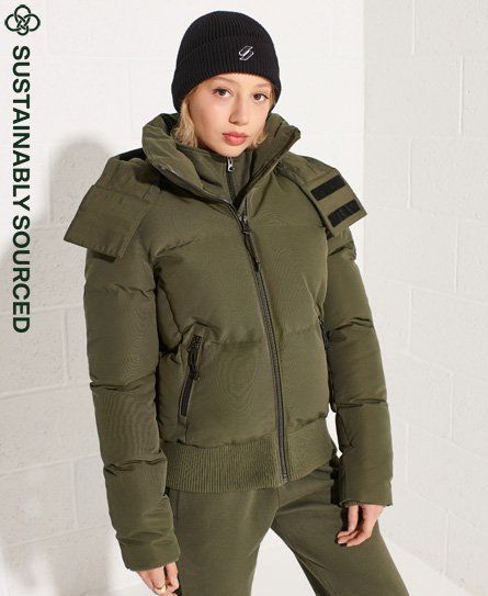 Women's Code Everest Bomber Jacket Green / Dark Moss - Size: 12