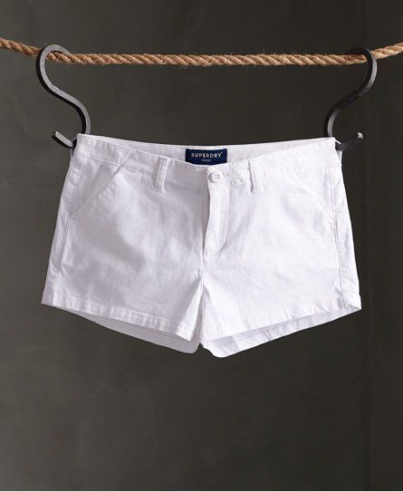 Women's Chino Hot Shorts White / Optic - Size: 14