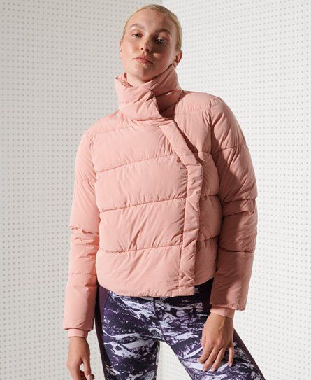 Women's Sport Flex Puffer Jacket Pink / Rose Tan - Size: 10