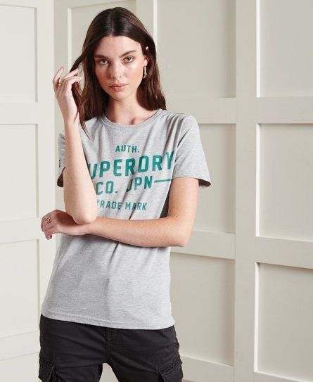 Women's Limited Edition Soft Print T-Shirt Light Grey / Mid Marl - Size: 12