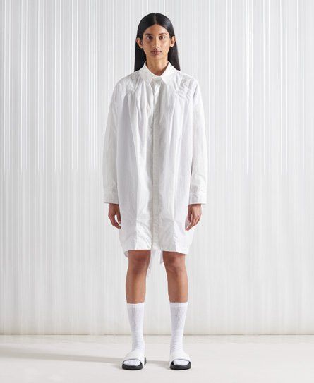 Women's Sdx Limited Edition Sdx Origami Shirt Dress White / Optic - Size: M/L