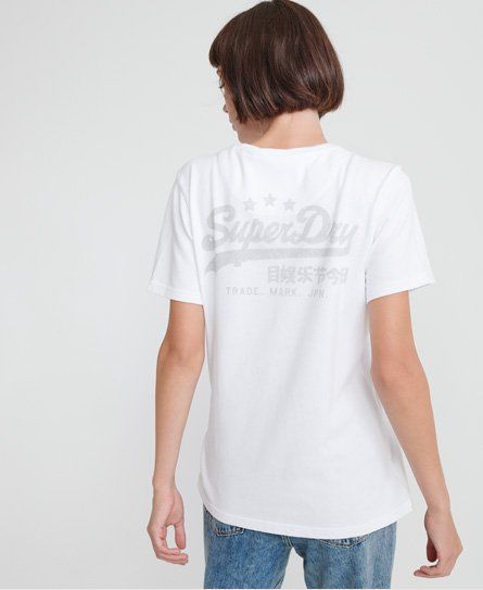 Women's Vintage Logo Organic Cotton Heritage T-Shirt White / Optic - Size: 6