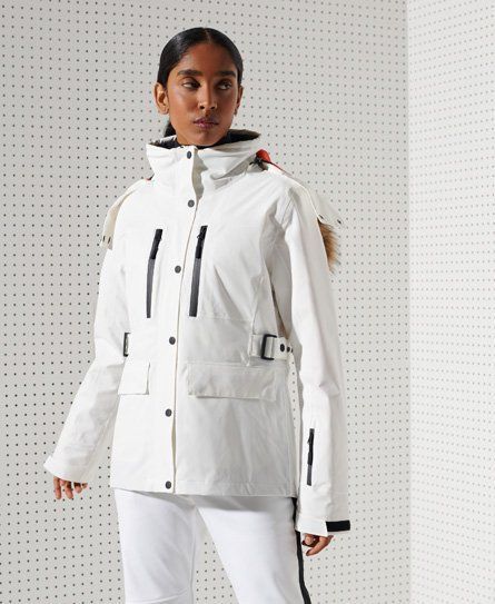 Women's Sport Motion Steeze Waisted Jacket White - Size: 14