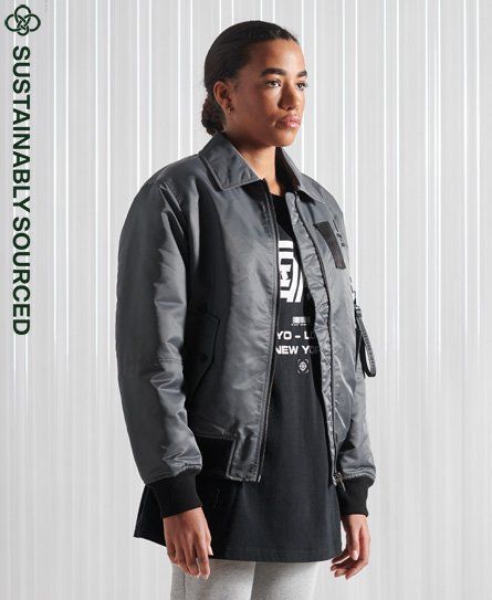 Women's Energy MA2 Bomber Jacket Grey / Iron Gate - Size: 12