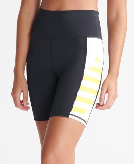 Women's Sport Training Lock Up Bike Shorts White / Optic - Size: 14