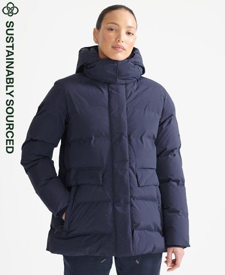 Women's Sport Train Boxy Puffer Jacket Navy / Rich Navy - Size: 12