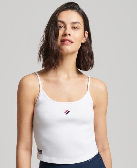 Women's Code Essential Strappy Tank Top White / Optic - Size: 16