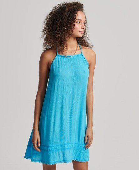 Women's Vintage Beach Cami Dress Blue / Beach Blue - Size: 8