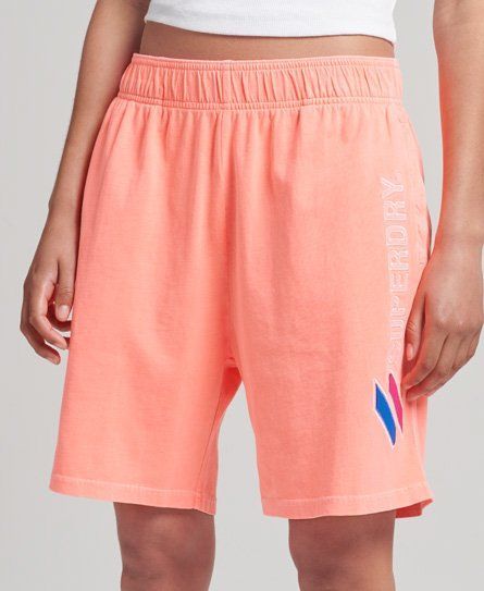 Women's Code Applique Boy Shorts Cream / Hyper Fire Coral - Size: 10