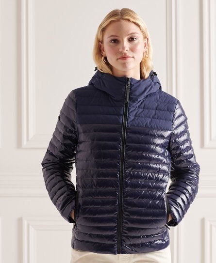 Women's Studios Contrast Core Down Jacket Navy / Eclipse Navy - Size: 10