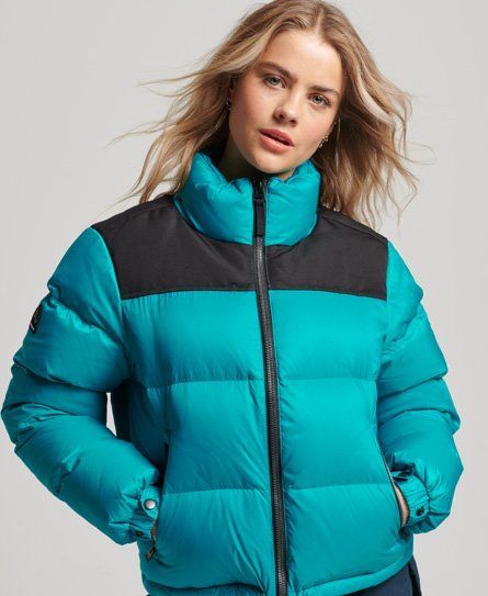 Women's Sportstyle Code Puffer Jacket Green / Tropical Green - Size: 14