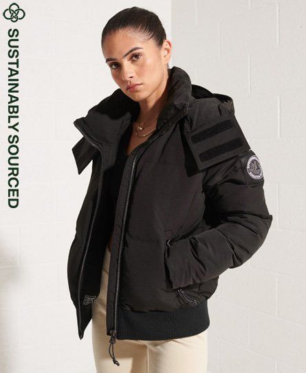 Women's Code Everest Bomber Jacket Black - Size: 12