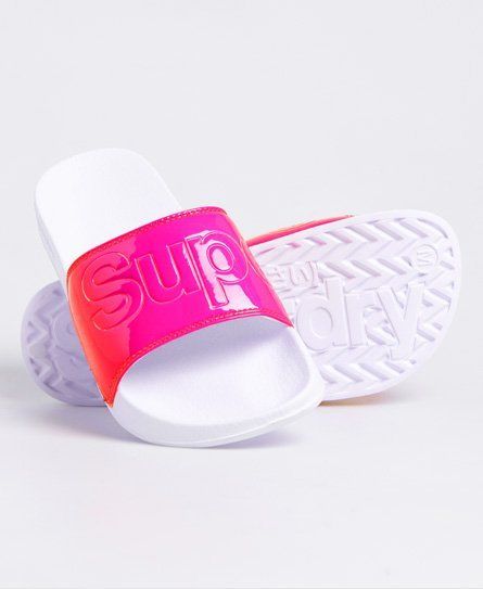 Women's Pool Sliders Pink / Fluro Pink - Size: S