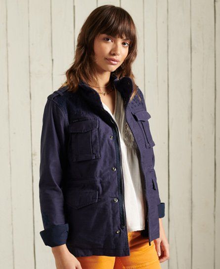 Women's Crafted M65 Jacket Navy / Navy Crafted - Size: 8