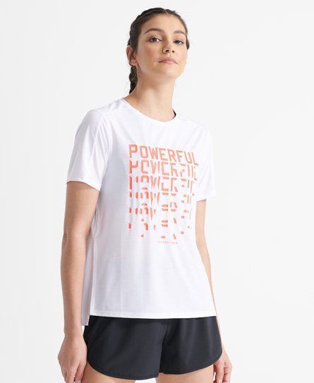 Women's Sport Training Tech Touch T-Shirt White / Optic - Size: 14