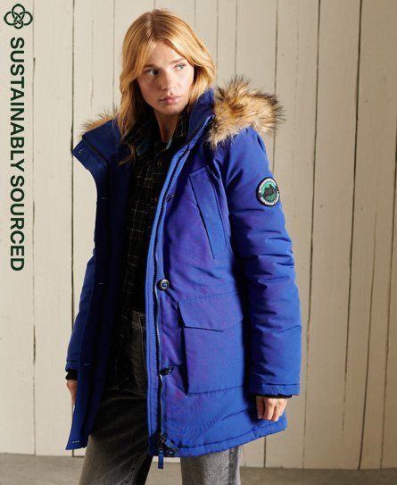 Women's Everest Parka Coat Blue / Cobalt - Size: 8