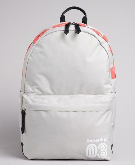 Women's Women's Classic Vintage Terrain Montana Backpack, Light Grey and Pink - Size: 1SIZE