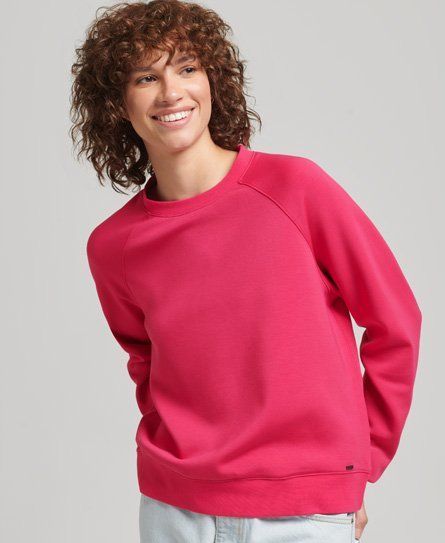 Women's Modal Crew Sweatshirt Pink / Highland Berry - Size: 14