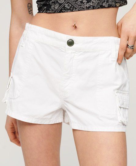 Women's Utility Cargo Shorts White / Optic - Size: 8