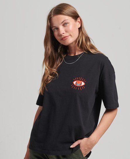 Women's Nomadic Folk T-Shirt Black - Size: 6