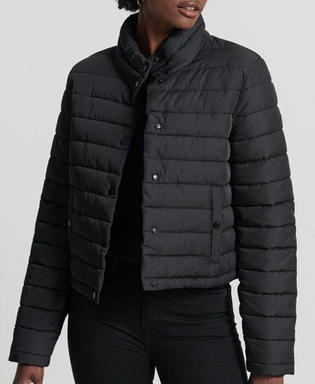 Women's Boxy Fuji Jacket Black - Size: 14