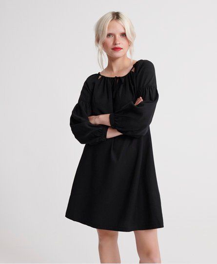 Women's Arizona Peek A Boo Dress Black - Size: 8
