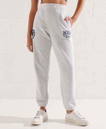Women's College Graphic Joggers Light Grey / Lightning Grey Grindle - Size: 14