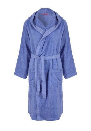 Womens Purple Terry Towelling Dressing Gown