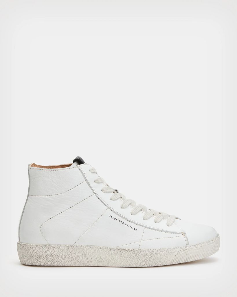 AllSaints Tundy Logo Leather High Top Trainers