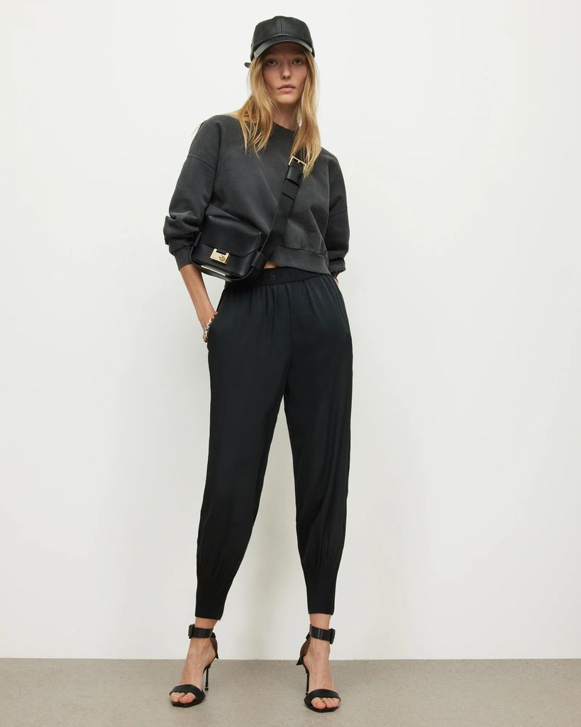AllSaints Nala Mid-Rise Tapered Trousers