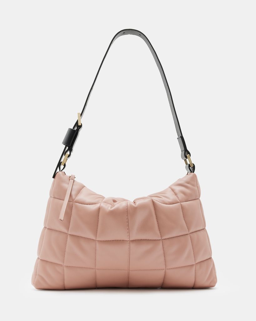 AllSaints Edbury Leather Quilted Shoulder Bag