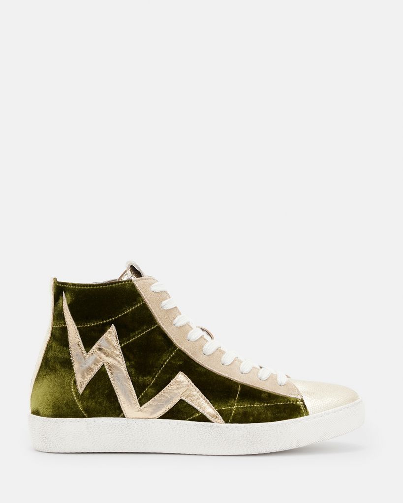 AllSaints Tundy Bolt High Top Leather Trainers
