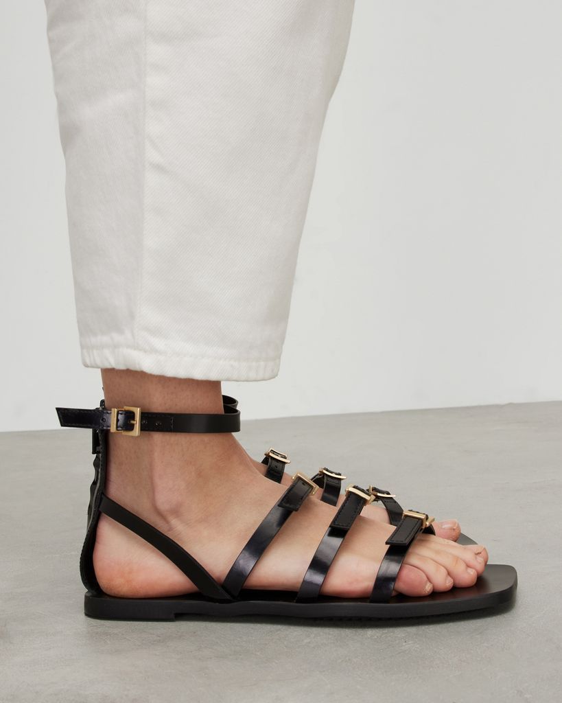 AllSaints Lore Leather Gladiator Sandals