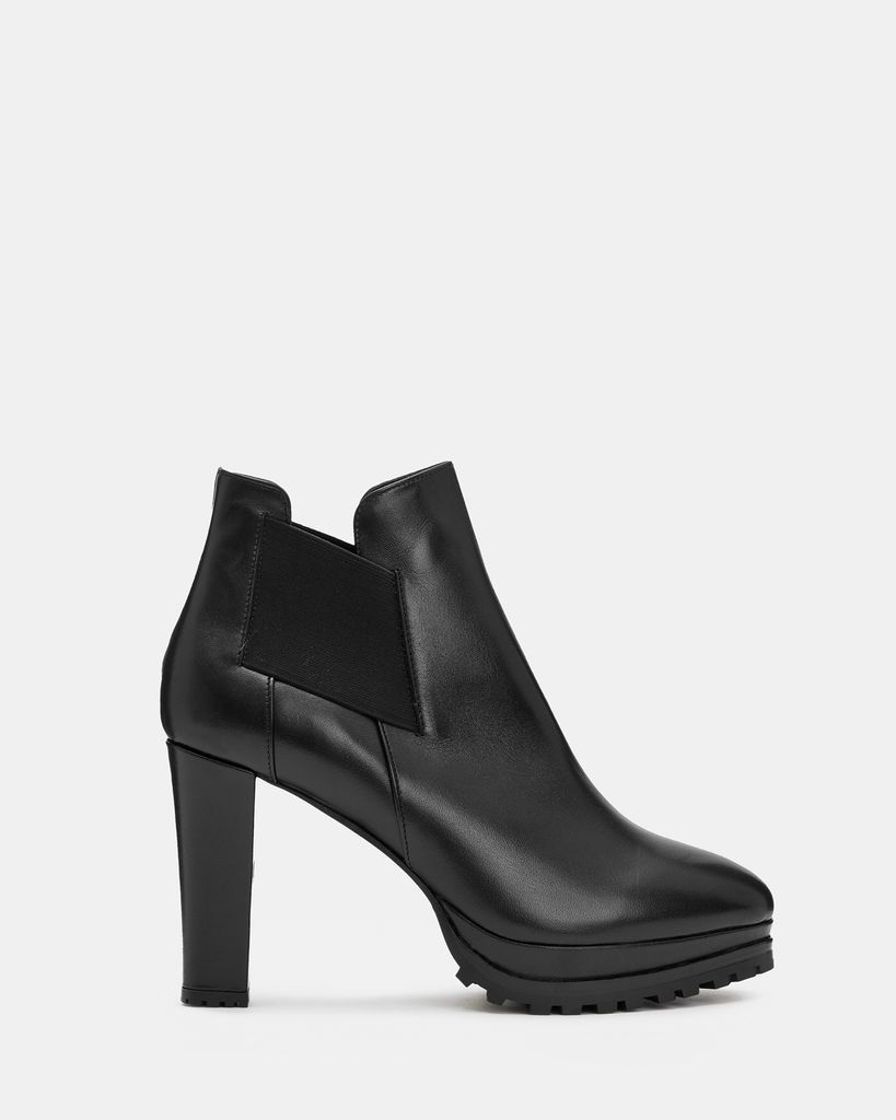 AllSaints Women's Leather Essential Sarris Boot, Black, Size: UK 3/US 5/EU 36
