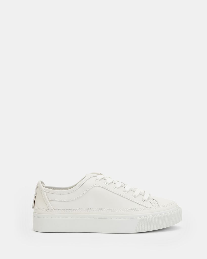 AllSaints Milla Leather Low Top Trainers