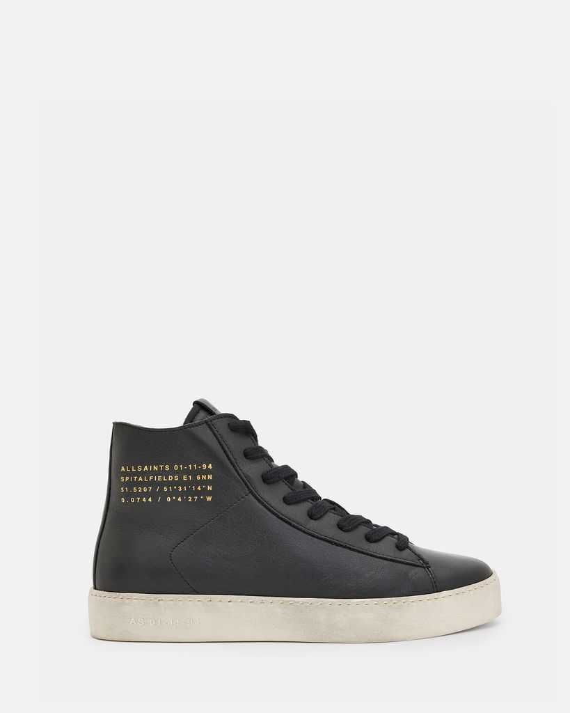 AllSaints Tana Leather High Top Trainers
