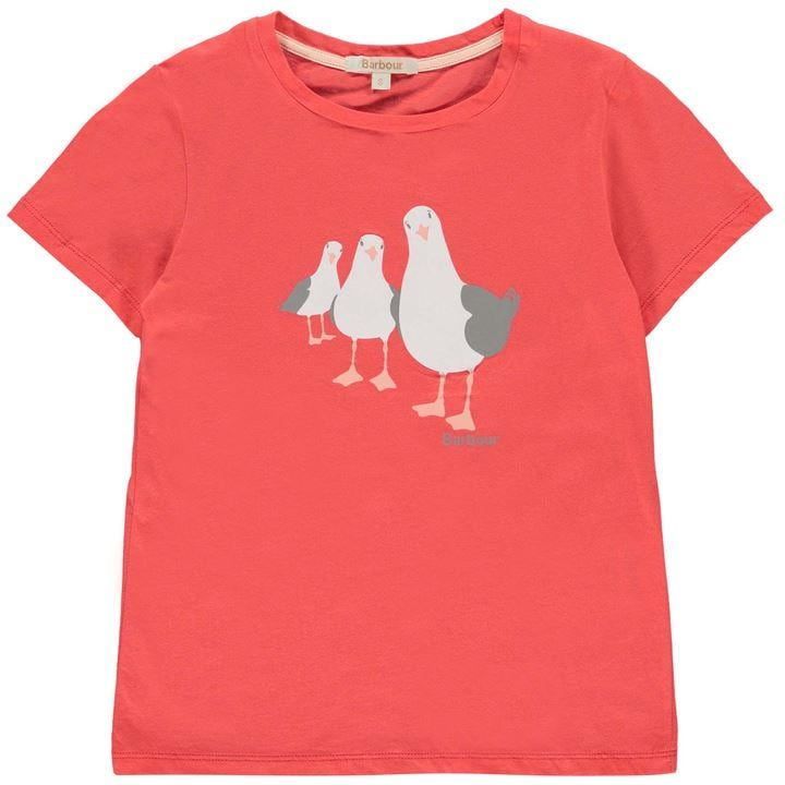 Barbour Seagull T-Shirt - Coral