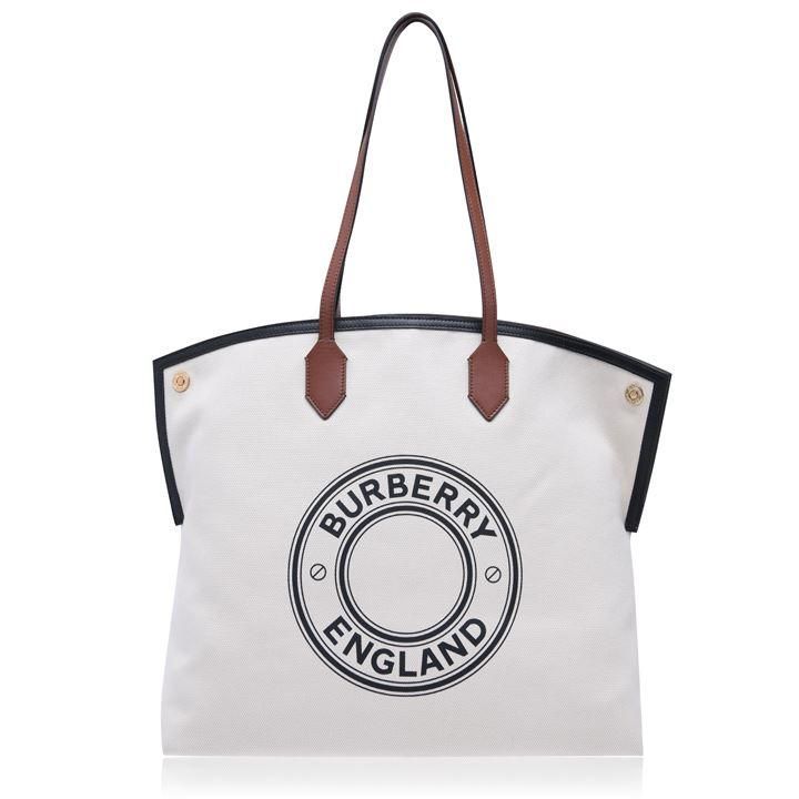 BURBERRY Society Tote - Brown