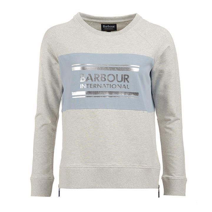 Barbour International Sprinter Sweatshirt - Pale Grey