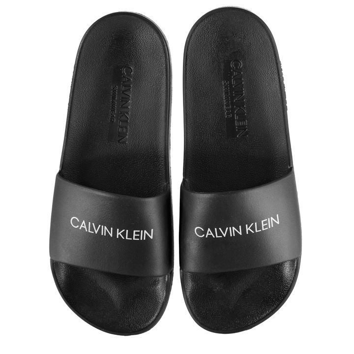 Calvin Klein Calvin Logo Sliders - Black
