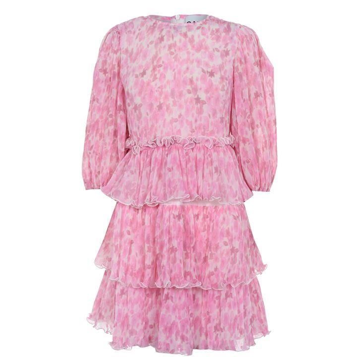 GANNI Pleated Dress - Lilac 465