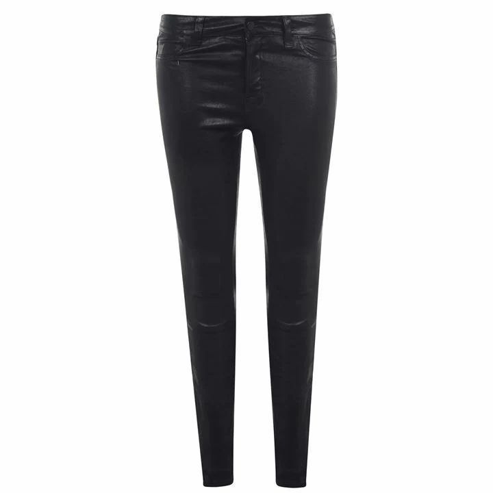 J BRAND Leather Trousers - Black